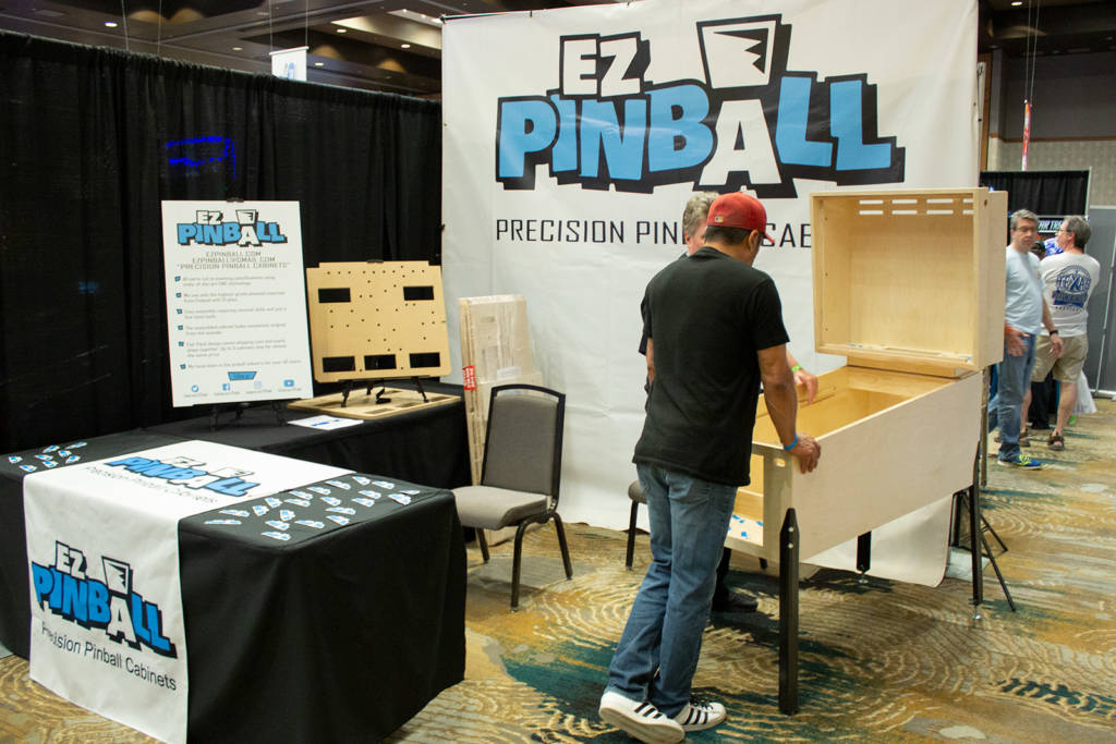 EZ Pinball were showing their new pinball cabinets and light boards