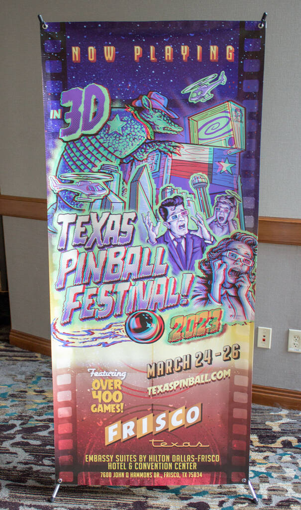 One of the show banners