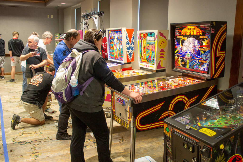 The main TPF tournaments don't begin until Friday but there was plenty of play on the machines on Thursday