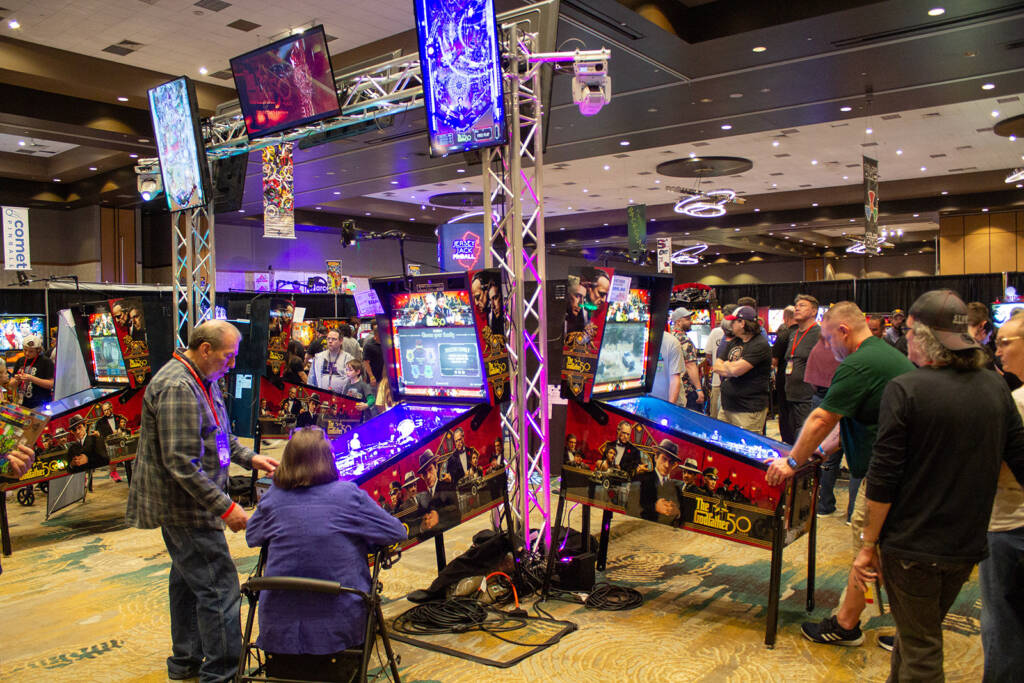 The Jersey Jack Pinball stand was the most visible vendor booth as you entered the hall