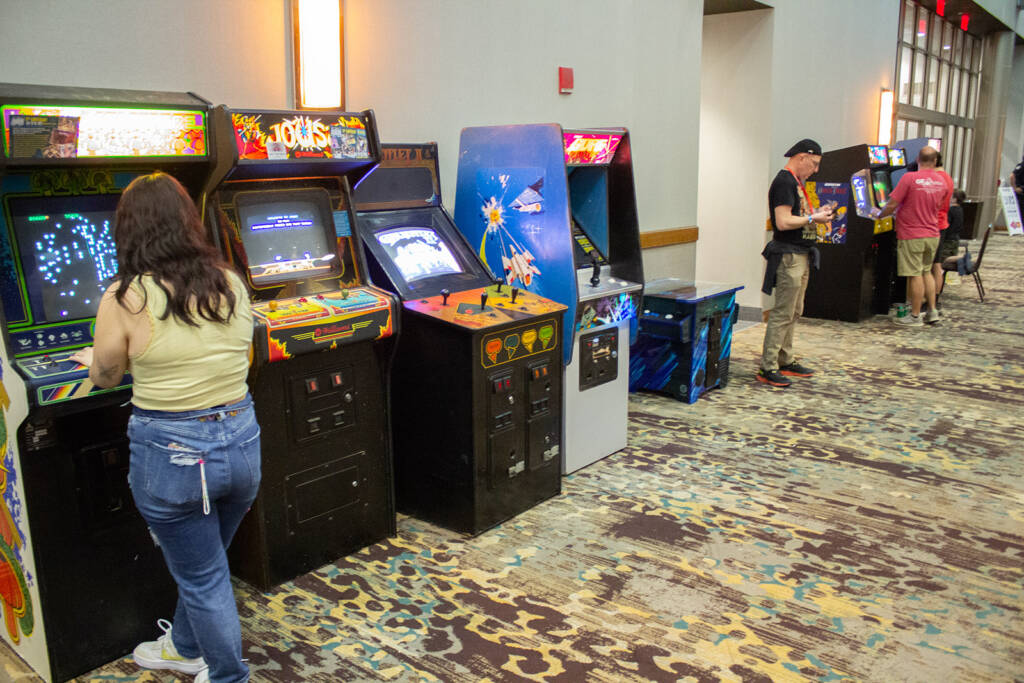 More arcade video games were available in the corridor