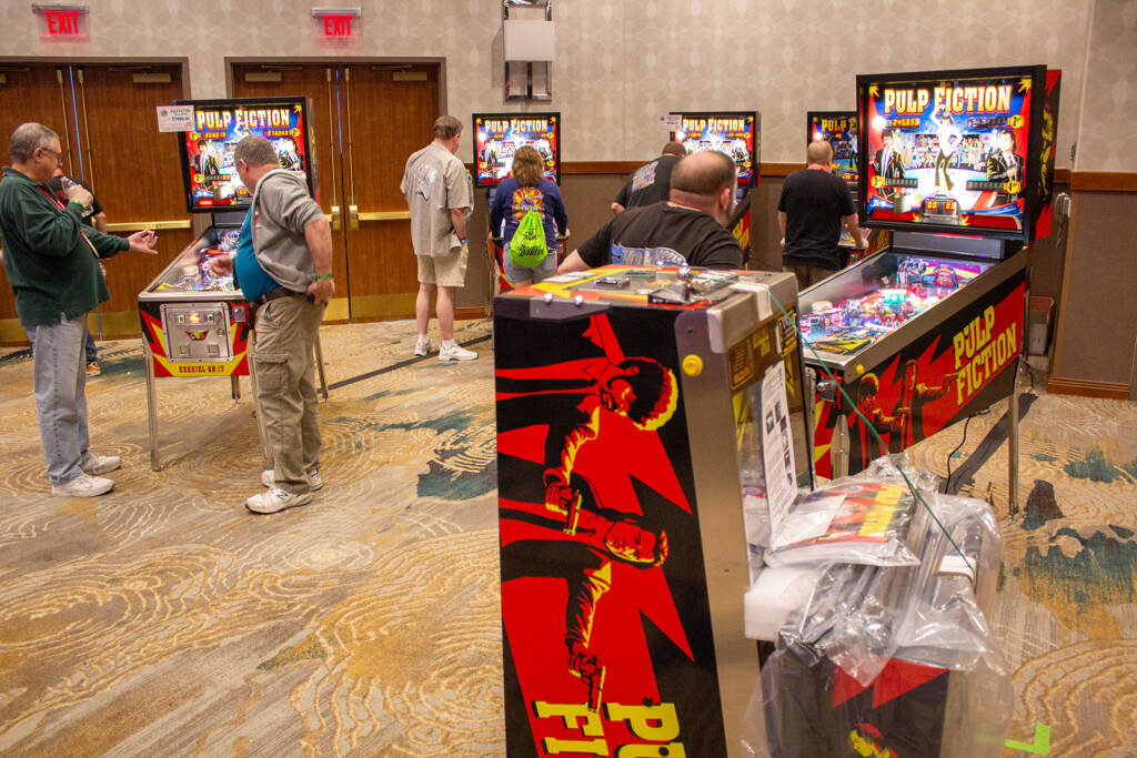 Chicago Gaming's Pulp Fiction machines were attracting plenty of attention
