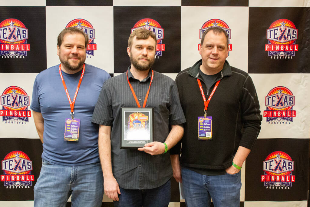 Winner of Best Custom Pinball: Eric Klotz & the SAW team