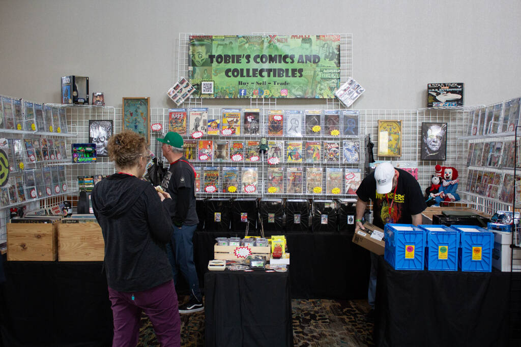 The Tobie's Comics and Collectibles stand