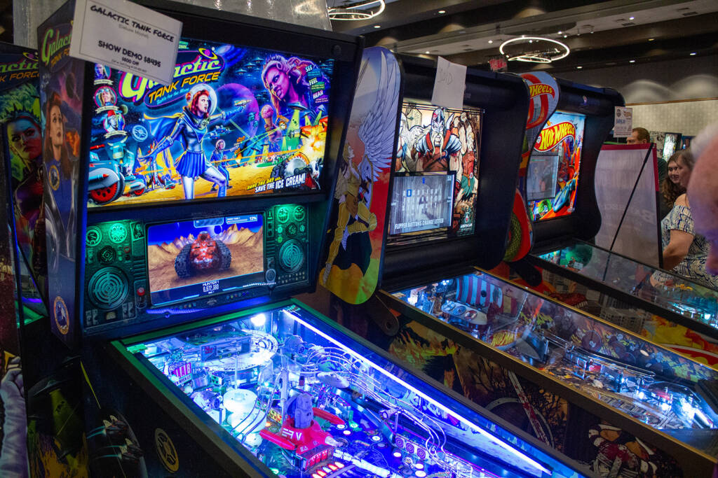 American Pinball had a mix of current and slightly older titles