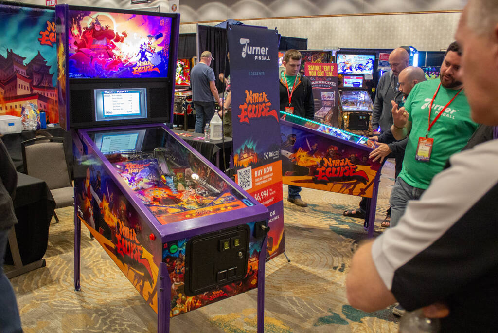After their reveal at Pinball Expo in October, Turner Pinball were back with the latest iteration of their Ninja Eclipse game
