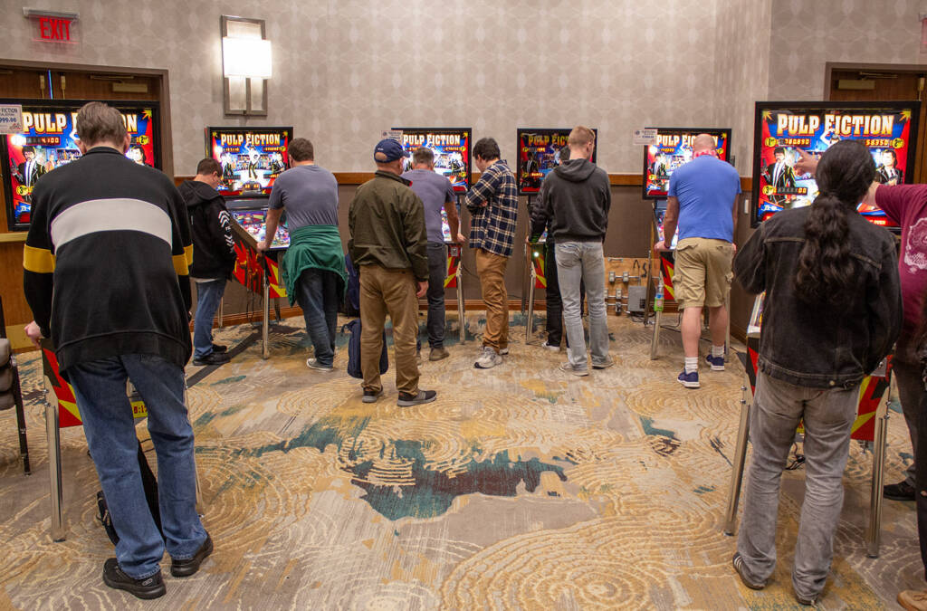 Chicago Gaming brought six Pulp Fiction machines for their stand