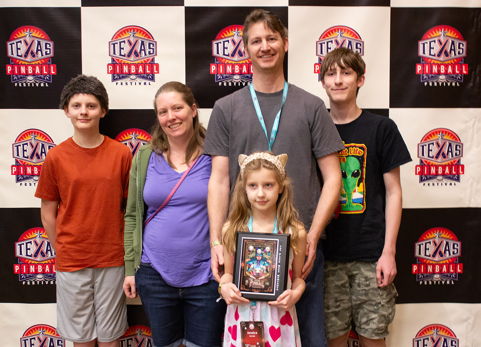 Winner of the Best Newcomer category, Paul Brown (and family)