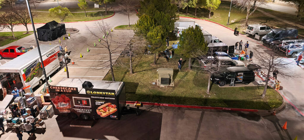 An overview of the Swap Meet soon after 6am on Saturday