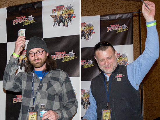 $500 cash prize winners, Nick Greenup and Rod Bangert
