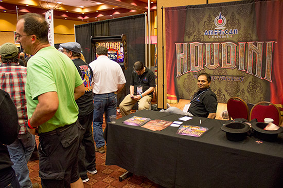 American Pinball were debuting their Houdini game at the TPF