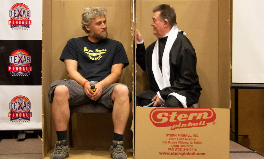 Another sinner attends confession