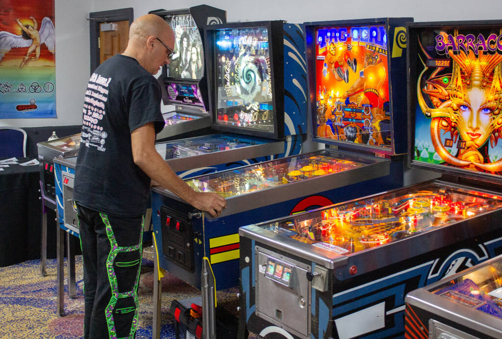 Rich leads off on Tag-Team Pinball