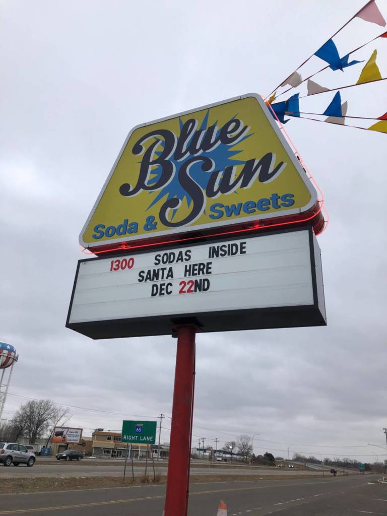 Blue Sun Soda & Sweet Shop on County Highway 10
