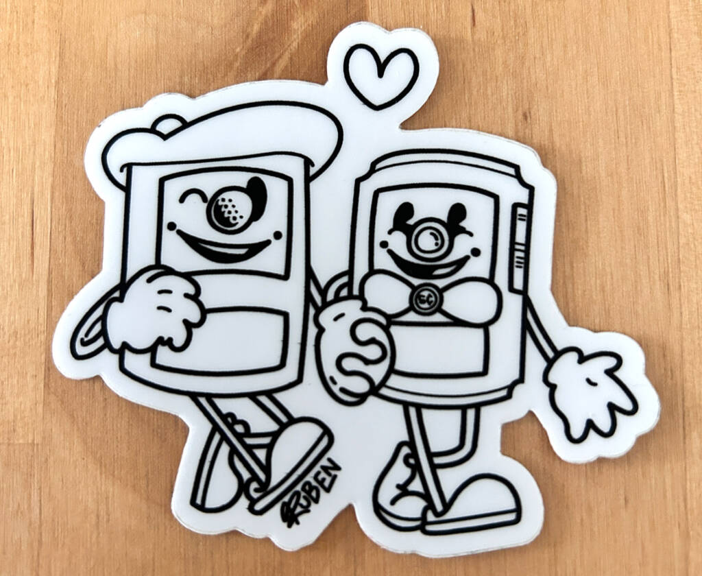 Cute and cool sticker