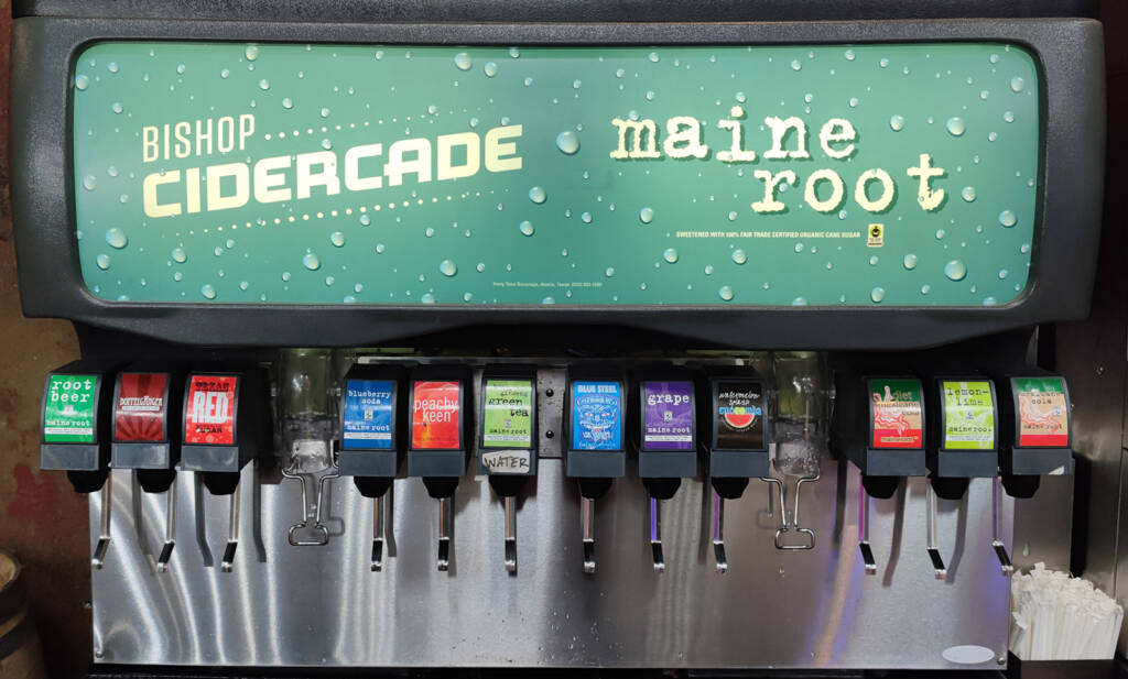 Sodas available to go with your pizza order
