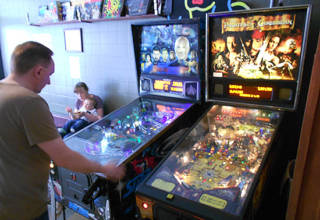 The pinballs at The Four Quarters