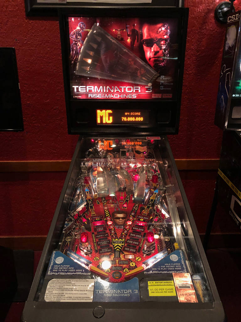 Stern's Terminator 3 at Hitz Pizza & Sports Bar