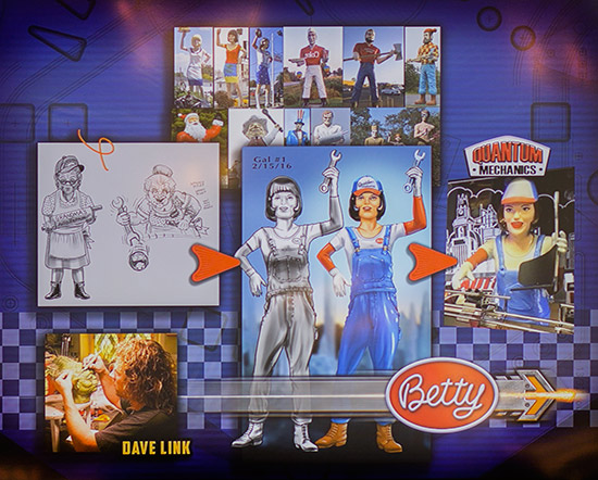John's concept drawings for 'Betty'