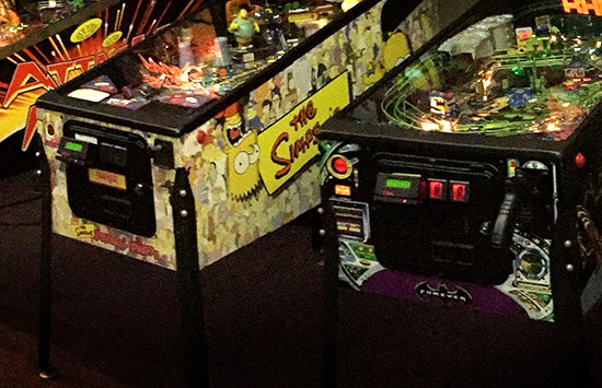 Card readers on the front of each machine