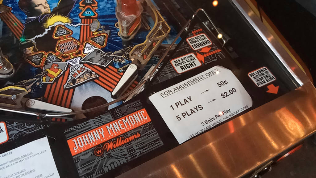 Most machines are priced at 50¢ a game