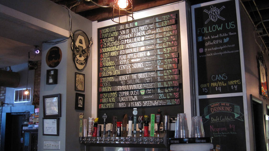 Plenty of craft beers on tap from which to choose