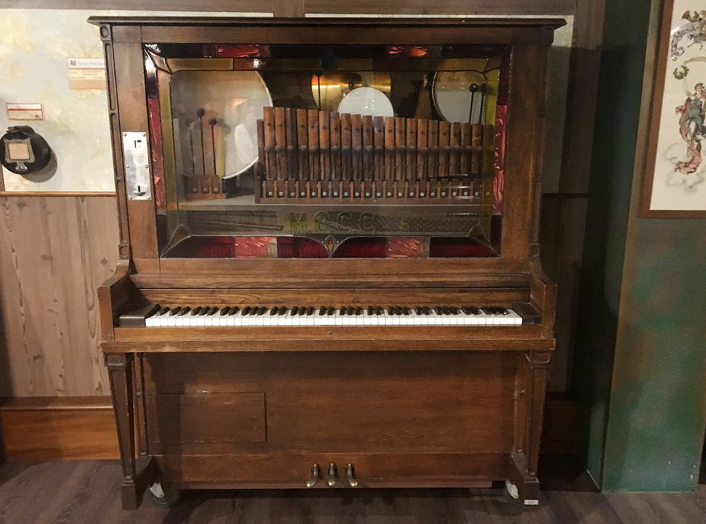 A coin-operated orchestrion