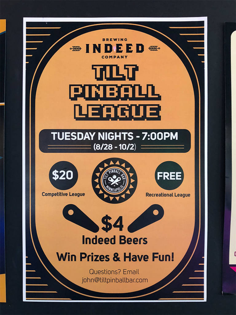 The weekly pinball league