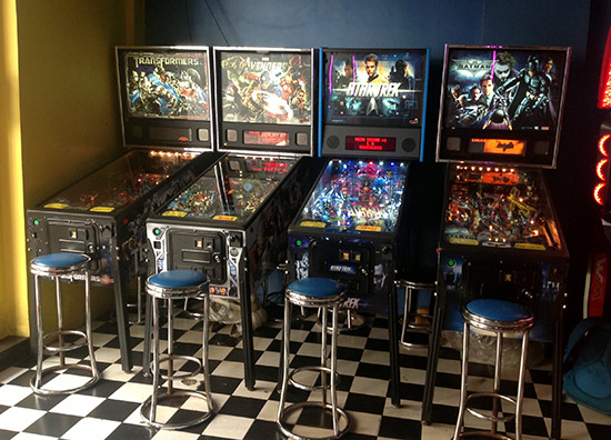Four pinballs