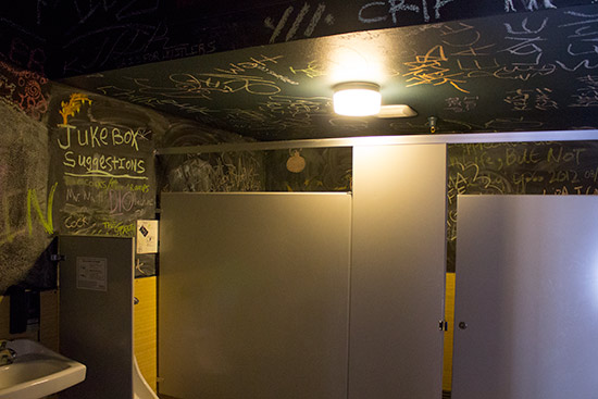 Just for once you are encouraged to scribble your thoughts on the restroom wall