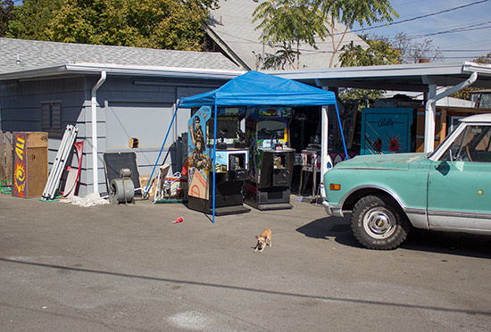 The storage and maintenence area