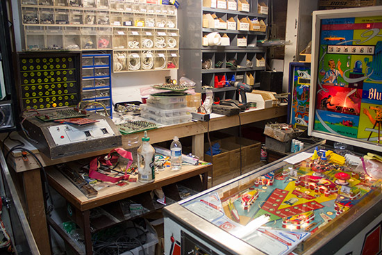 Spares and test area