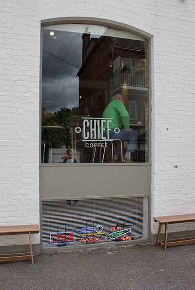 The face of Chief Coffee