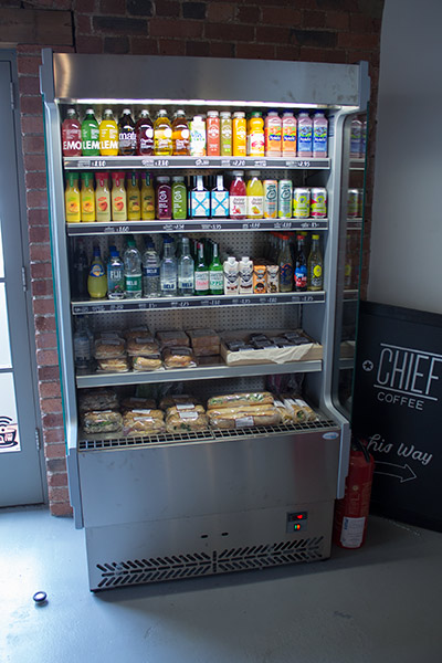 Non-coffee drinks and snacks