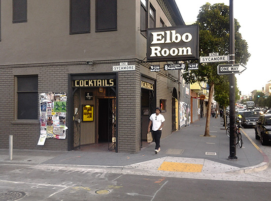 The entrance to Elbo Room