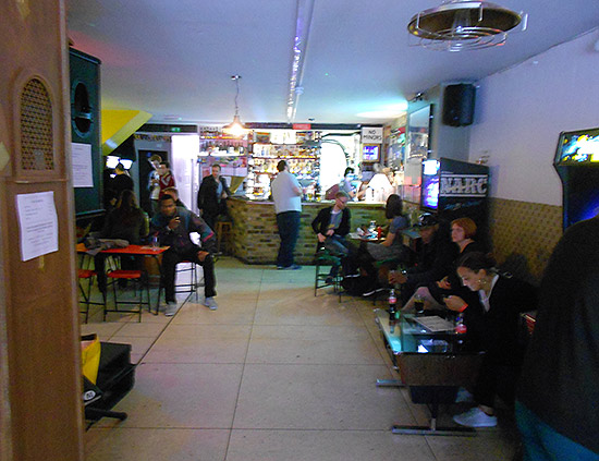 Inside the main bar area