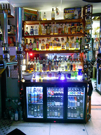 Plenty more drinks behind the bar