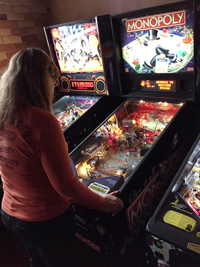 Pinballs on the lower level