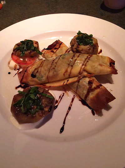 Mushroom crepes