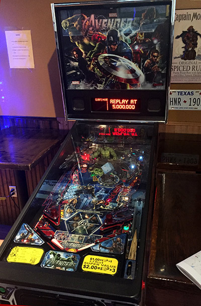 The Avengers pinball