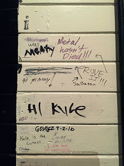 Reading material in the men's room