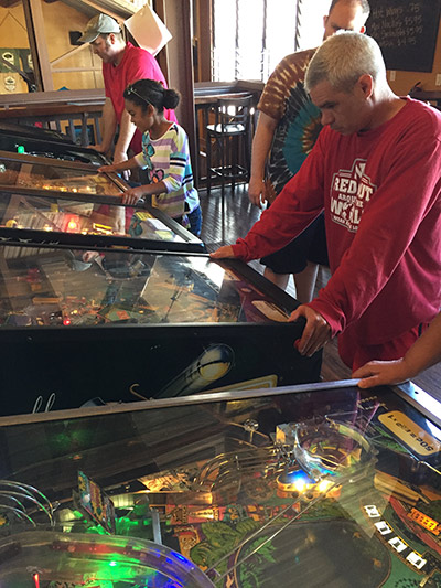 Players enjoying the games