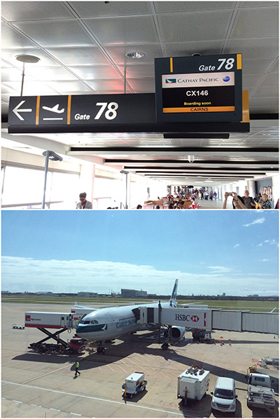 Departing from Cairns