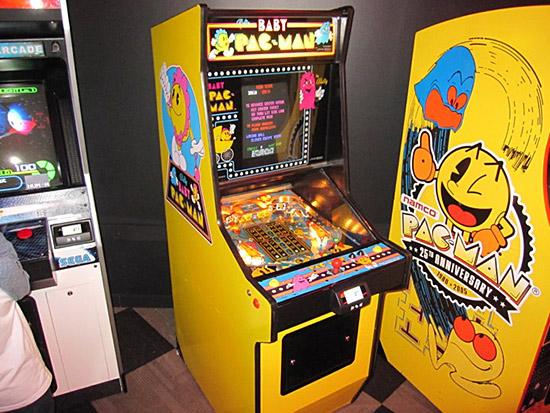 Baby Pac-Man is in the video games section