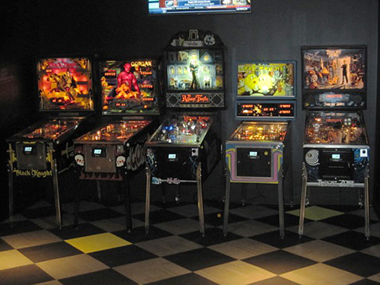 The pinball section