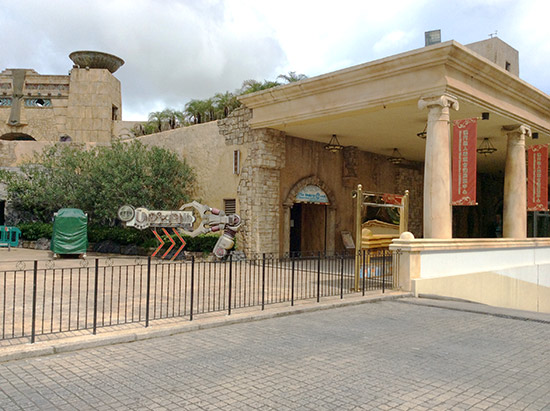 The new entrance to the Underground Amusement Centre