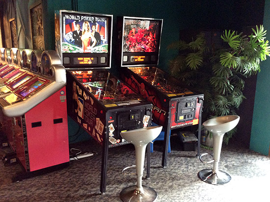 Pinballs near the main entrance