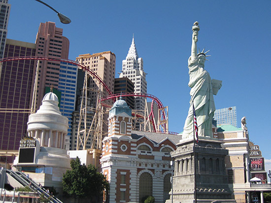 The Las Vegas strip