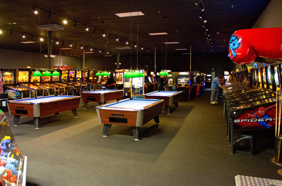 What you see when you walk into this massive arcade
