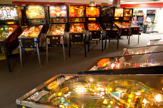 More pinballs upstairs
